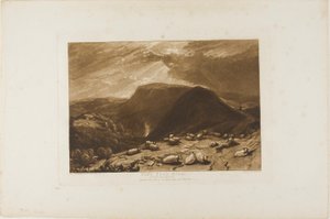 Hind Head Hill, Plate 25 from Liber Studiorum by Joseph Mallord William Turner