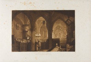 Interior of a Church, plate 70 from Liber Studiorum