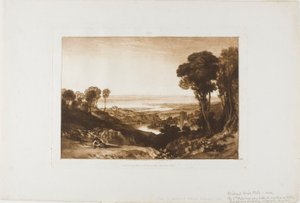 Junction of the Severn and Wye, plate 28 from Liber Studiorum
