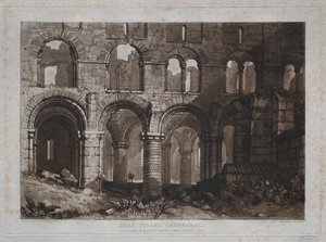 Liber Studiorum: Holy Island Cathedral by Joseph Mallord William Turner