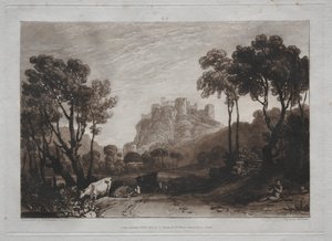 Liber Studiorum: The Castle Above the Meadows by Joseph Mallord William Turner