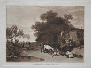 Liber Studiorum: The Straw Yard by Joseph Mallord William Turner
