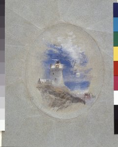Lowestoffe Lighthouse by Joseph Mallord William Turner