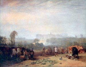Ploughing up Turnips, near Slough, Windsor, c. 1809 by Joseph Mallord William Turner