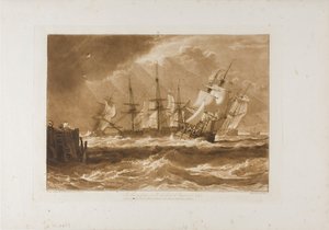 Ships in a Breeze, plate 10 from Liber Studiorum