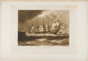 Ships in a Breeze, plate 10 from Liber Studiorum