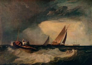 Shoeburyness Fisherman Hailing a Whitstable Hoy, aka The Pilot Boat, and The Red Cap by Joseph Mallord William Turner