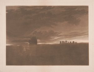 Stonehenge at Daybreak by Joseph Mallord William Turner