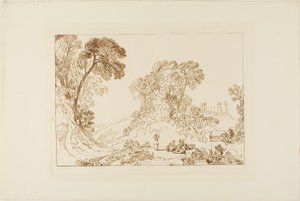 Temple of Jupiter in Island of Aegina, plate 77 from Liber Studiorum