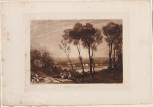 The Bridge in Middle Distance by Joseph Mallord William Turner