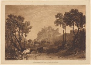 The Castle Above the Meadows by Joseph Mallord William Turner