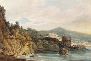 The Coast Under Vietri, Salerno in the Distance, the Castle Seen Above the Torre Crestarella by Joseph Mallord William Turner