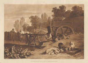 The Farm-yard with the Cock by Joseph Mallord William Turner