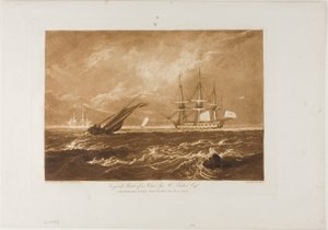 The Leader Sea Piece, plate 20 from Liber Studiorum