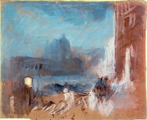 The Santa Maria della Salute, Venice, at night