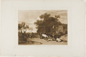 The Straw Yard, plate 7 from Liber Studiorum by Joseph Mallord William Turner