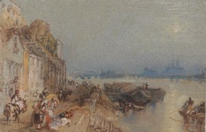 Tours, Looking Backwards by Joseph Mallord William Turner