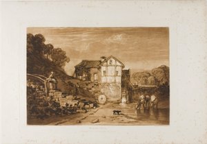 Water Mill, Plate 37 from Liber Studiorum