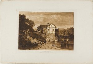 Water Mill, Plate 37 from Liber Studiorum by Joseph Mallord William Turner