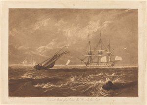 The Leader Sea Piece by Joseph Mallord William Turner and Charles Turner