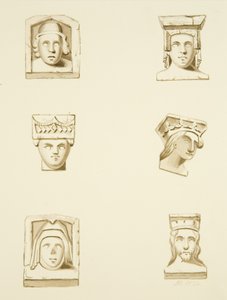 6 Corbels in Roof of St James
