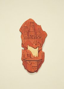 Back of the Seal of Matthew Parker, Archbishop of Canterbury, to Will of Thomas Alyce, Merchant