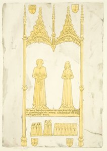 Brass of John and Johanna Jay in St Mary Redcliffe by Joseph Manning