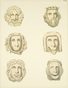Groin stones (bosses) in ceiling of Redcliffe Church by Joseph Manning