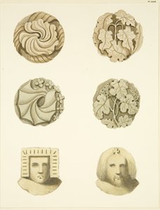 Groin stones in ceiling of Redcliffe Church by Joseph Manning