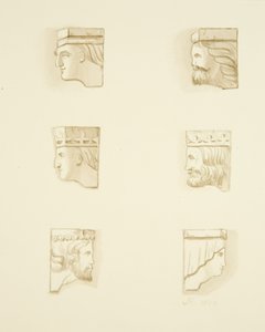Six Corbels in Roof of St James