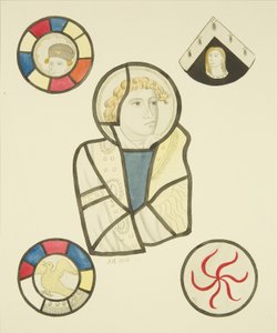Stained glass in north window of chancel of St Mary Redcliffe by Joseph Manning