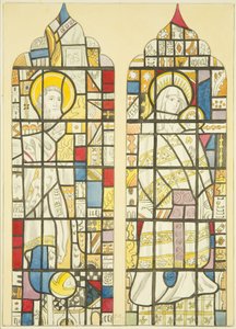 Stained glass in south window south transept of St Mary Redcliffe by Joseph Manning