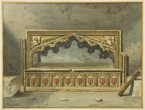 Unknown tomb in the crypt of St John