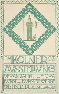 A Poster for the 1905 Cologne Art Festival, 1905 by Joseph Maria Olbrich