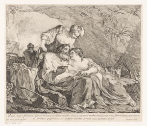 Lot and His Daughters by Joseph Marie Vien (I)