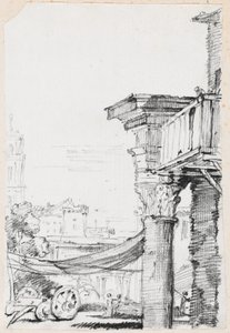 A Balcony in the Roman Forum by Joseph Marie Vien