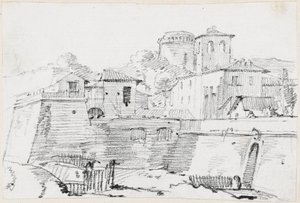 A Fortified Town in Italy by Joseph Marie Vien