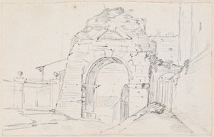 Arch of Drusus near the Appian Way by Joseph Marie Vien