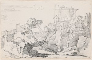 Casino Farnese on the Palatine Hill, Rome by Joseph Marie Vien