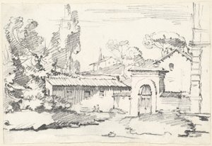Entrance to the Gardens of the Villa Giulia by Joseph Marie Vien