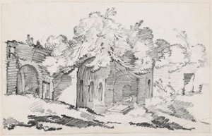 The Grotto of the Nymph Egeria by Joseph Marie Vien