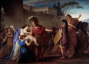 Hector and Andromaque Farewell by Joseph Marie, the Elder Vien