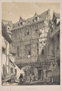 Architecture of the Middle Ages: Abbey St. Amand, Rouen by Joseph Nash