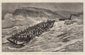 Coming Home from the Transvaal, British Troops Re-embarking at Port Natal