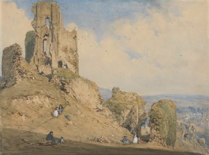 Corfe Castle, Dorset by Joseph Nash