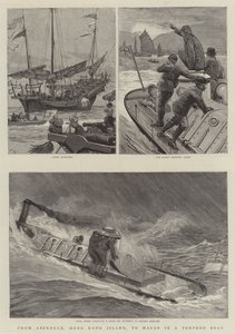 From Aberdeen, Hong Kong Island, to Macao in a Torpedo Boat by Joseph Nash