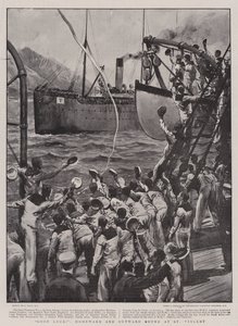 Good Luck!, Homeward and Outward Bound at St Vincent by Joseph Nash