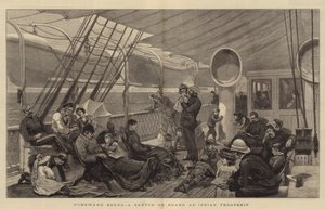 Homeward Bound, a Sketch on Board an Indian Troopship by Joseph Nash