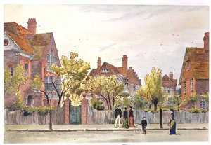 Newton Grove: Bedford Park by Joseph Nash