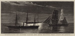Overhauling an Alleged Slaver off Novo Redondo, West Coast of Africa by Joseph Nash